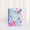 12pcs Thank you paper tote bags floral gift bags for party favors boutique checkout wedding birthday