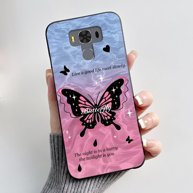 Чехол для Asus ZenFone 3 Max ZC553KL Capa Coque Милый Мультяшный Принт Чехол Защитная Крышка Мягкий Силикон Черный Корпус Funda