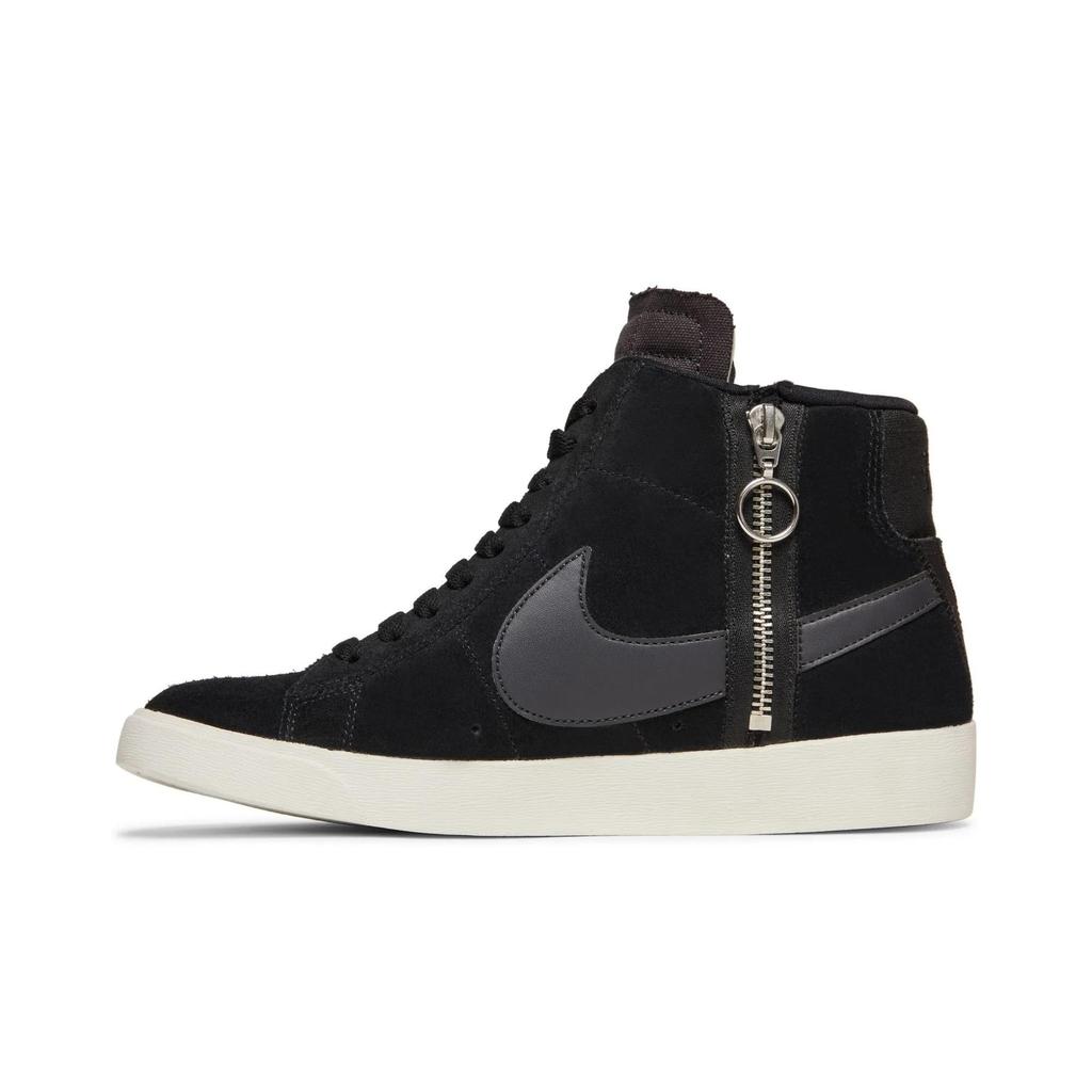 Nike Womens Blazer Mid Rebel XX 'Black' (women's sizes) Black / Black-Summit White-Oil Grey Skate Shoes BQ4022 001