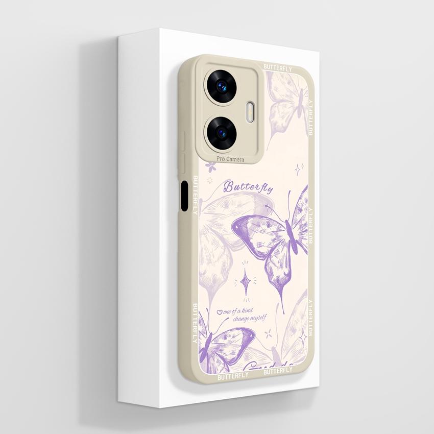 Красивые чехлы для телефона в форме сердца любви для Realme C55 C35 C25 C20 C15 C11 C21Y C25Y Мягкий жидкий силиконовый бампер Противоударный защитный чехол для Realme Casing