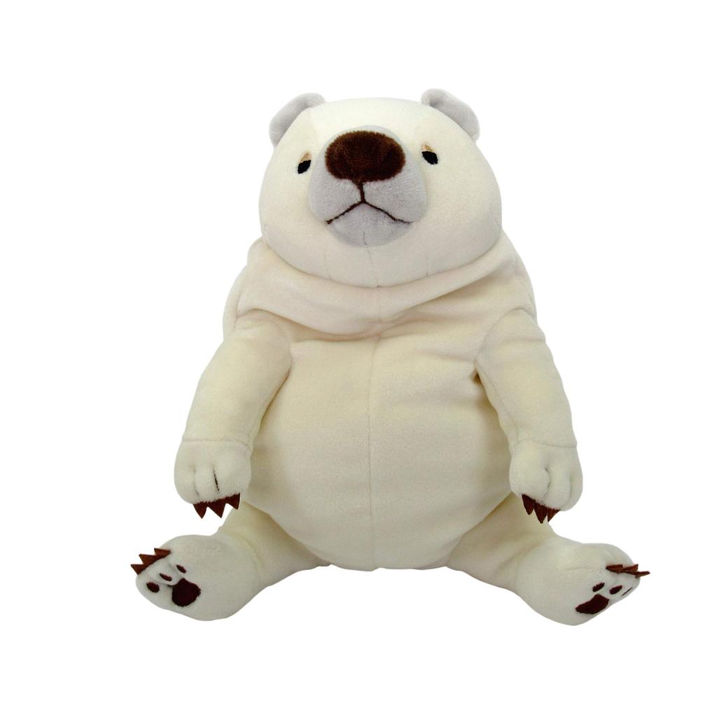 Shinada Global Mochi Series Mochi Bear White (M) 14 X 14 X 22cm Stuffed Animal Bear MOKW-0230W