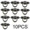 10Pcs Antique Brass Furniture Handles Dresser Cabinet Drawer Pull Knobs New