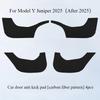 For Tesla Model Y Juniper 2025 Seat Side Anti Kick Pad Leather Seat Both Side Anti-dirty Pad Protection Sticker Car Accessories