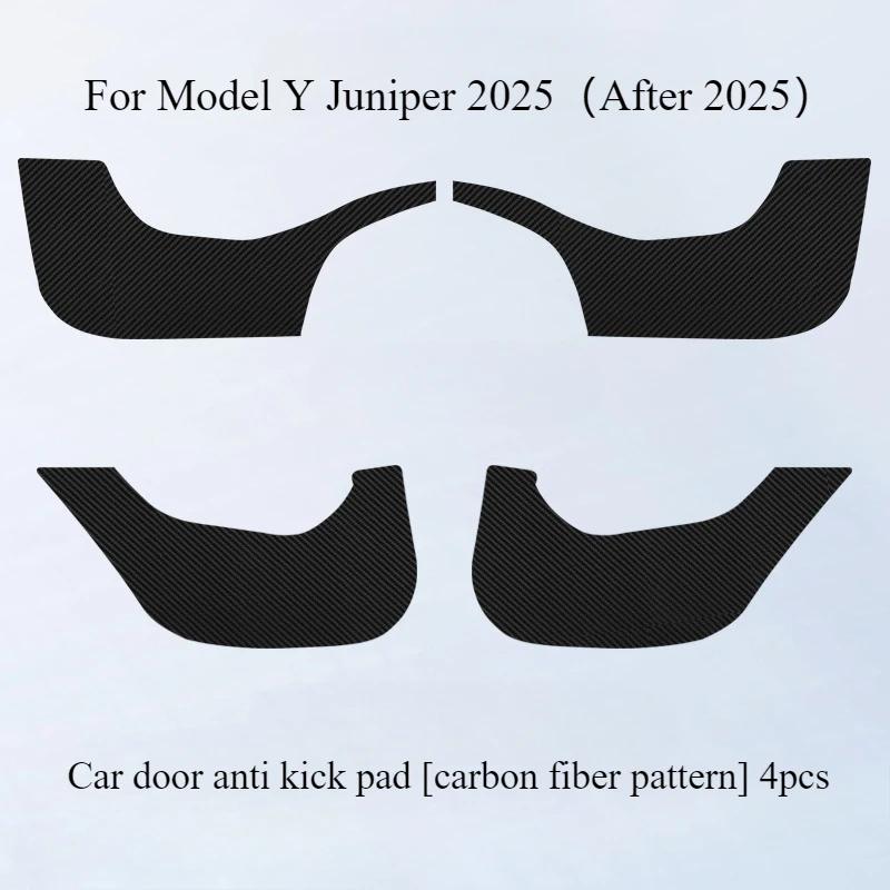 For Tesla Model Y Juniper 2025 Seat Side Anti Kick Pad Leather Seat Both Side Anti-dirty Pad Protection Sticker Car Accessories