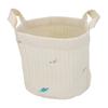 Baby Bedding Storage Basket Beige Large Capacity Multifunctional Cotton Storage Bucket for Nappies