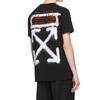 Off-White Футболка свободного покроя Harry The Bunny, черная, мужская, уличная, OMAA027R201850091001