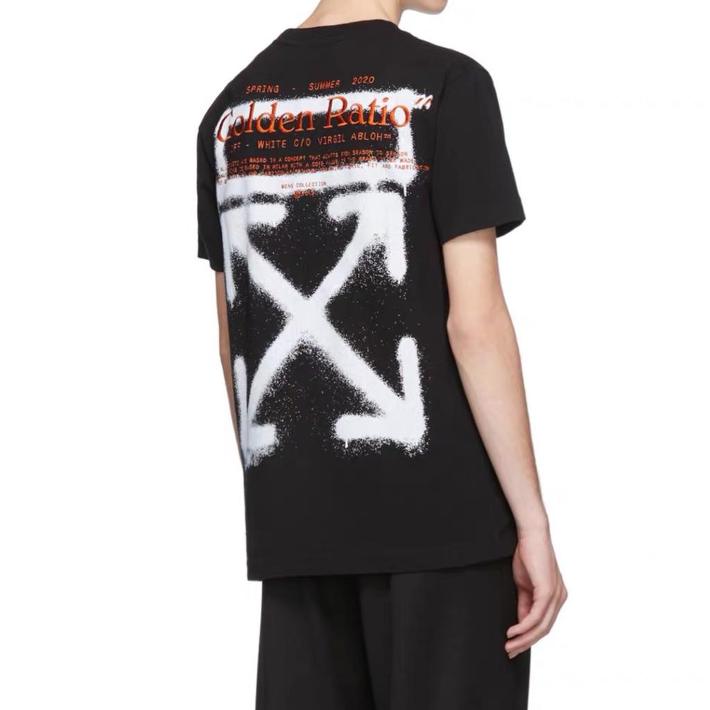 Off-White Футболка свободного покроя Harry The Bunny, черная, мужская, уличная, OMAA027R201850091001