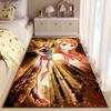 Anime Girl with Orange Hair suitable as a non-slip mat for the living room or bedroom sofa