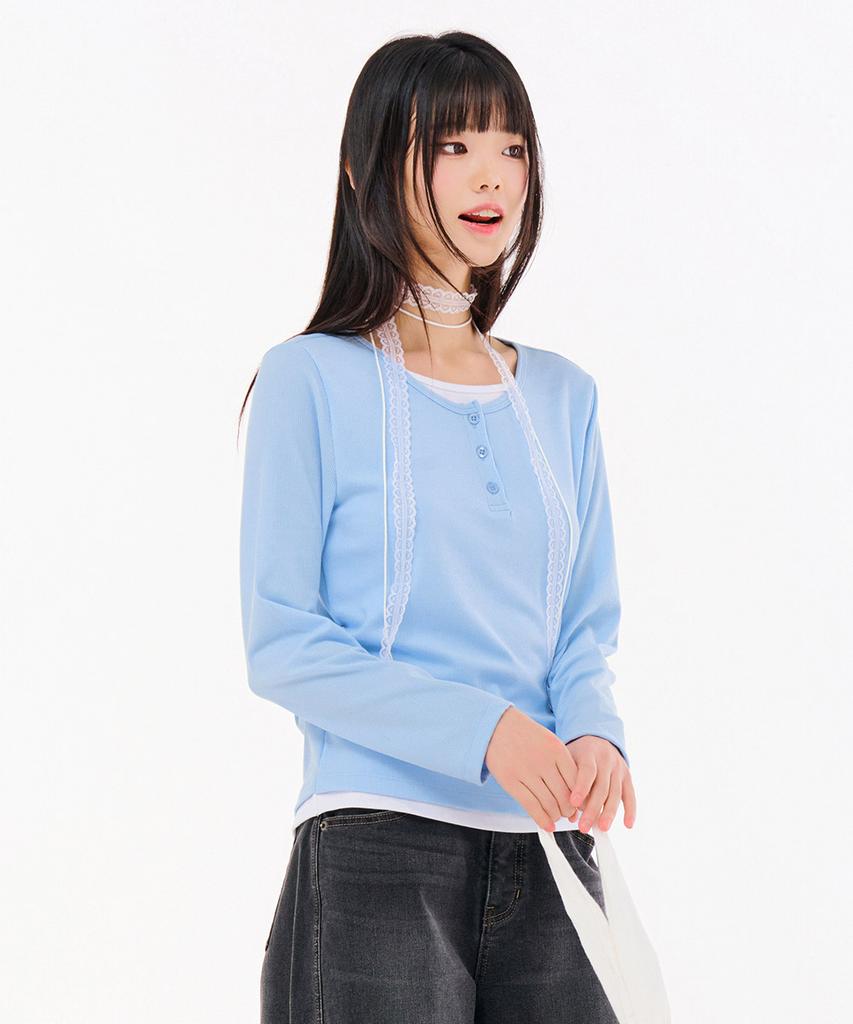CHASECULT Women'S Layered Long Sleeve T-Shirt-Farg5161B0D