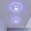 Home Decoration 9W LED Ceiling Lights Crystal Petals Modern Crystal Flower Chandelier Creative Ceiling Spotlights Balcony Porch