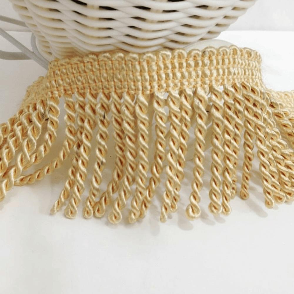 11M Polyester Fringe Lace Fabric Trim Craft Supplies Gold Fringe Trim Lace Trim Ribbon Latin Dress
