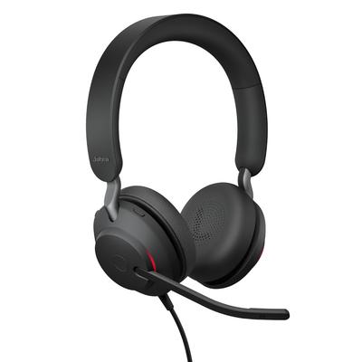 Стереогарнитура Jabra Evolve2 40 SE UC (Модель 2026 года) с проводными наушниками-вкладышами с двойным разъемом USB-C/A, подключением USB-C/USB-A, шумоподавлением, комфортом на весь день w