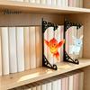 Волшебный Ночник в Спальню Лампа-Книжная Полка с Фигурками Совы, Феникса и Оленя, Винтажная Железная Подставка Декоративная для Освещения Книжного Шкафа, Теплый Библиотечный Свет