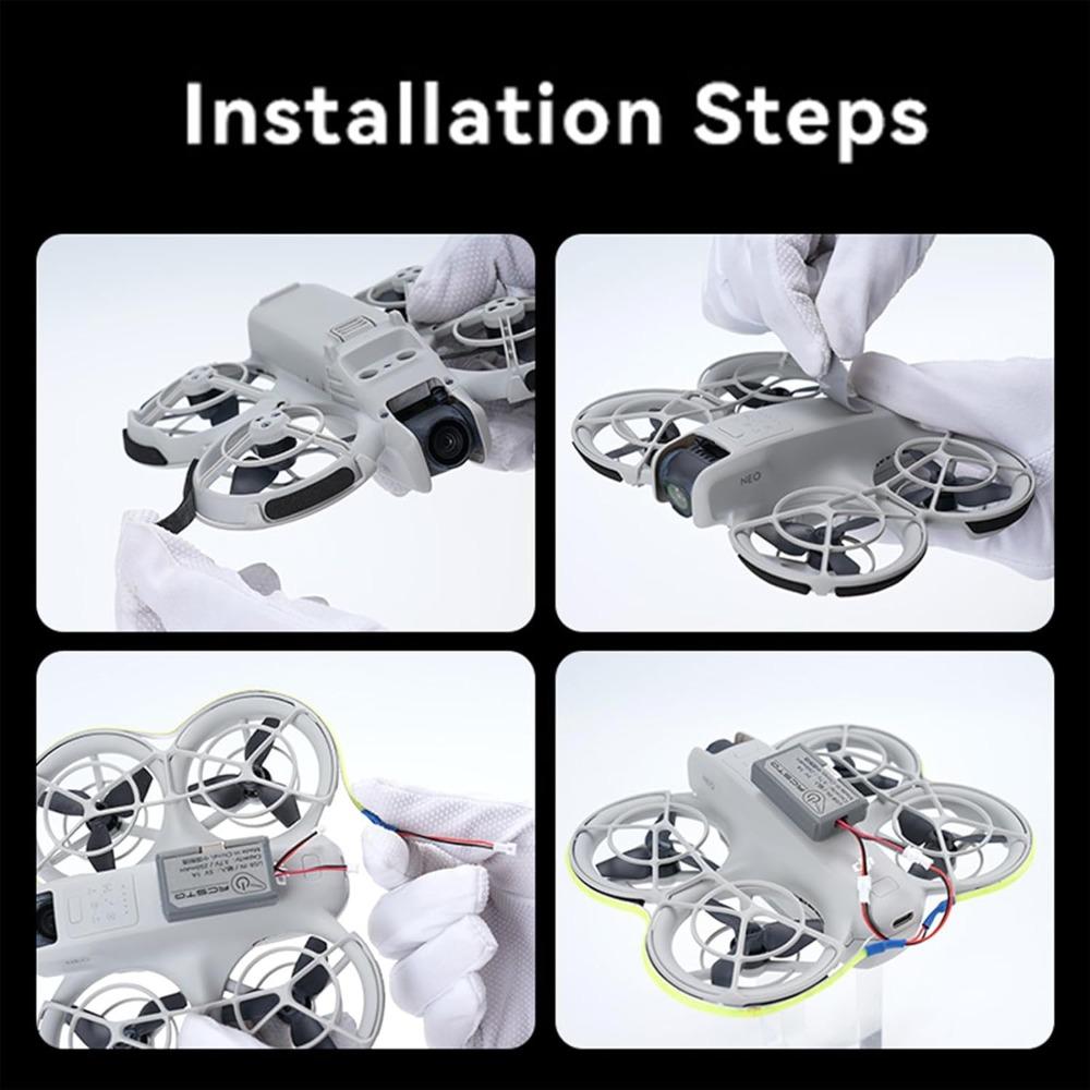 Светодиодная лента с регулируемой яркостью, цветные полосы, аксессуары для дронов для DJI Neo для DJI Neo