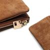 Yogodlns Fashion Women Wallets Nubuck Leather Zipper Wallet Women's Long Design Purse