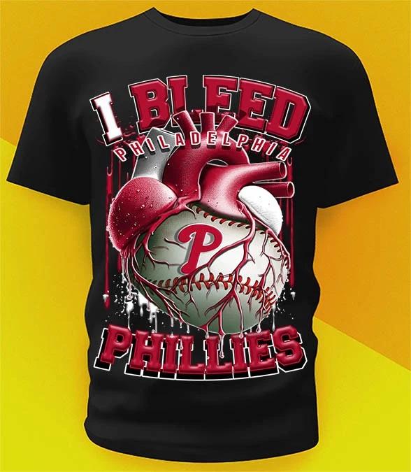 Размеры футболок Philadelphia Phillies Bleed!! Молодежный-6XL