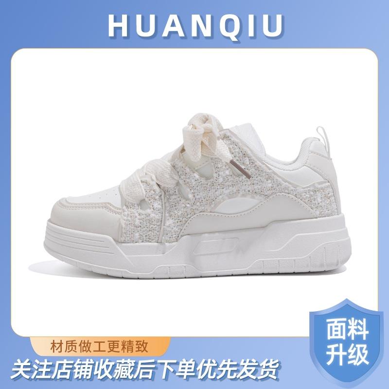 Глобальный кампус стиль высококачественные туфли на толстой подошве женские ZHQ68001 весенние женские туфли новая корейская версия универсальные белые туфли