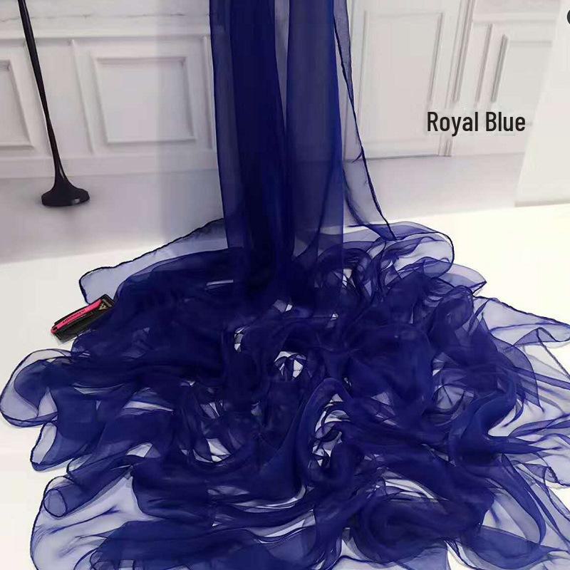 Ultra-thin Ice Silk Women's Scarf: Solid Color, Sunscreen, Beach-Friendly, Popular Style, One-Piece