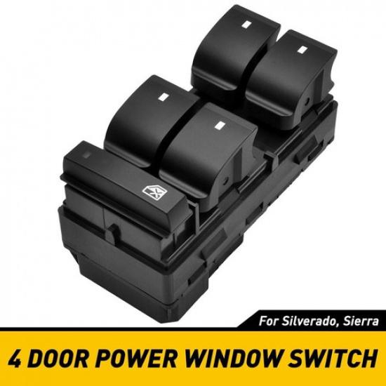 Master Power Window Switch For Chevrolet Silverado Sierra GMC Driver Side 4 Door