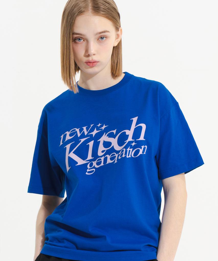 NEWKITSCH Новая фирменная футболка с коротким рукавом (Ocean Blue)