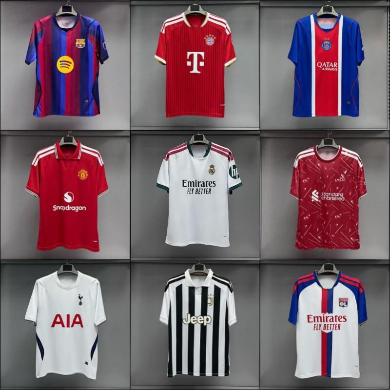 2026-2027 Club Soccer Jerseys Quick Dry Short Sleeve Football Shirts Cycling Sports