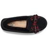 UGG Ansley Plaid Bow Теплые плюшевые низкие повседневные туфли женские кроссовки черные 1127850-BLK