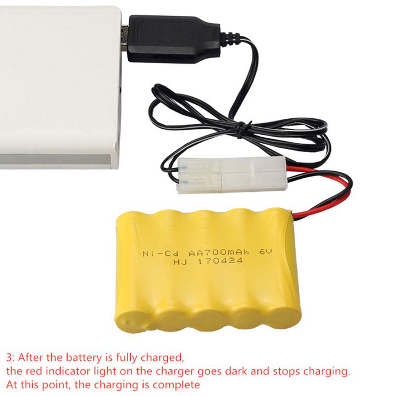 6V Charger Built-in chip Ni-Cd/Ni-Mh Battery Charger toys RC car ship Robot Spare Parts EL-2P/JST-2P/L6.2-2P/3.5MM/SM-2P