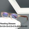 Очки для чтения нового стиля с защитой от синего света для женщин и мужчин, роскошные дизайнерские очки для пресбиопии, ультралегкая оптика высокого качества