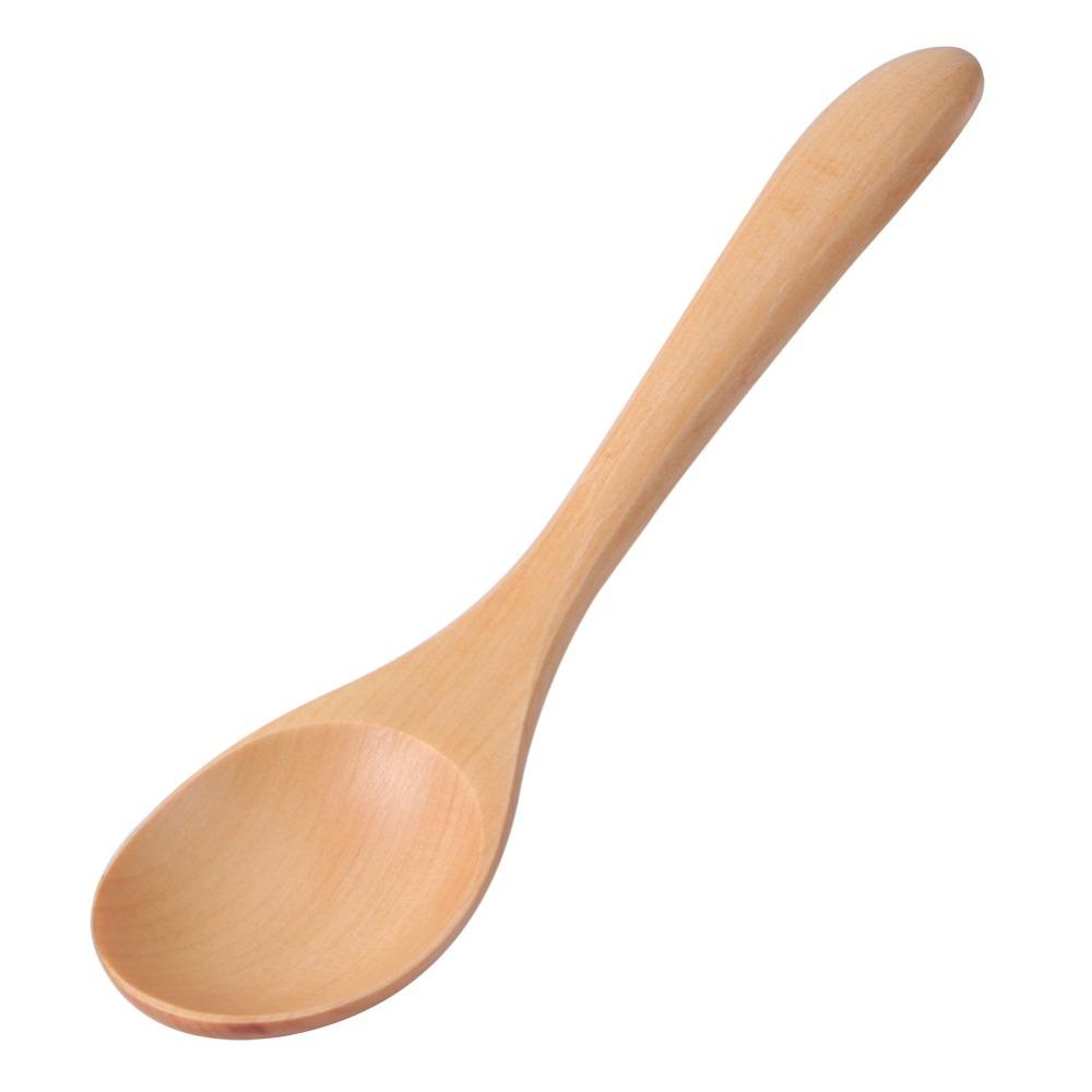 5Pcs Solid Honey Spoon Wood Material Serving Spoon Lightweight Honey Dipper Kitchen Cooking