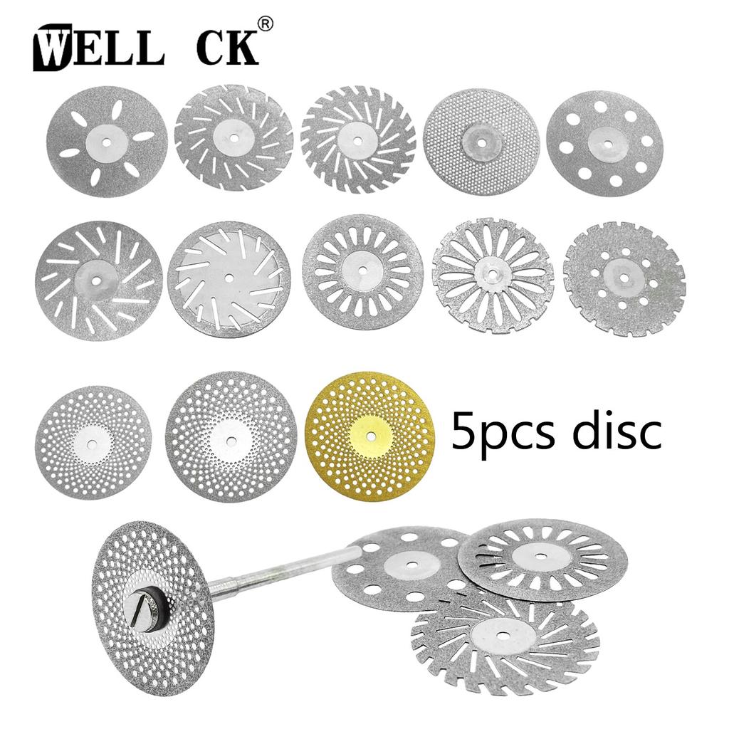 5pcs Dental Diamond Disc  Double Sided Grit Cutting