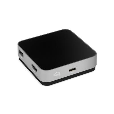 Док-станция OWC USB-C Travel с 5 портами, включая USB 3.1, HDMI, слот для SD-карты и сквозную передачу питания 100 Вт, Космический серый