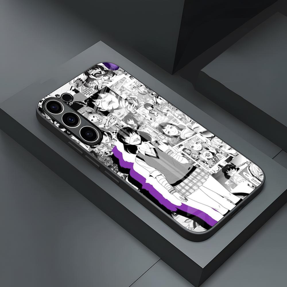 Чехол для телефона Kakegurui Midari для S24 Ultra Samsung S23 S22 S20 Fe S21 Plus Galaxy A54 A34 A24 A53 A13 A13 A16 Стеклянная крышка
