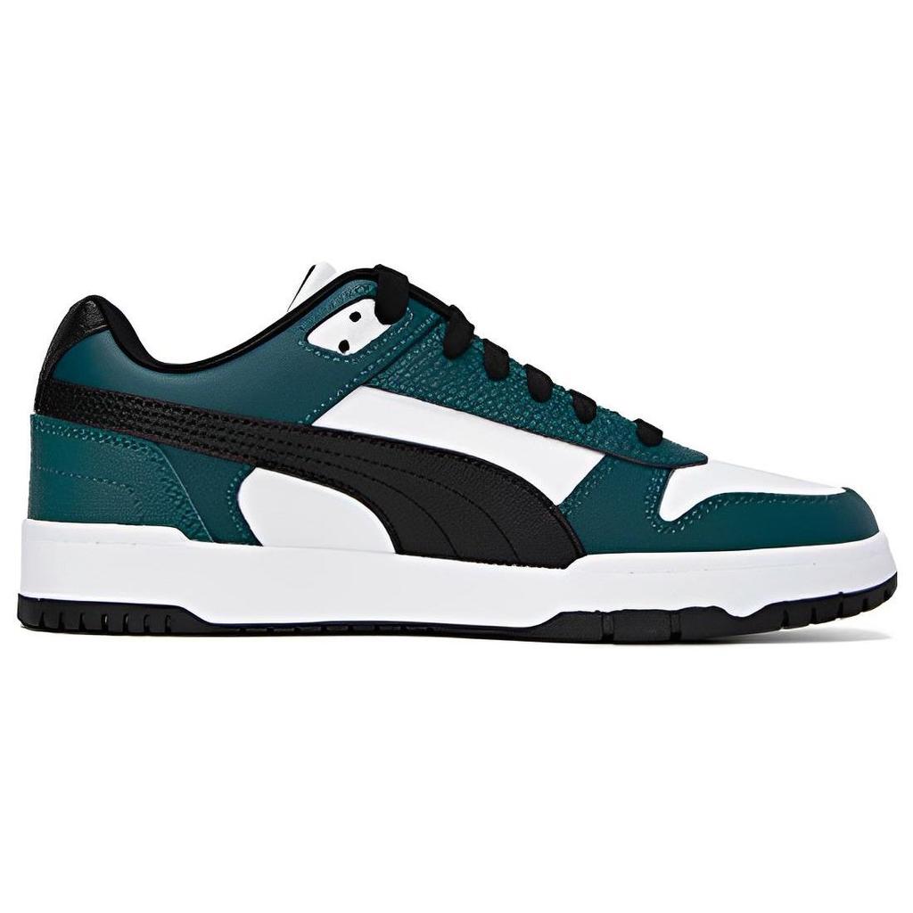 Puma Slip-Resistant Durable Low-Top Skate Shoes Unisex Sneakers Green White Black 386373-21