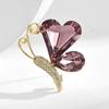 High-End Design Crystal Butterfly Brooch High-End Women'S Inlaid Zircon Corsage High-End Dress Accessories Women