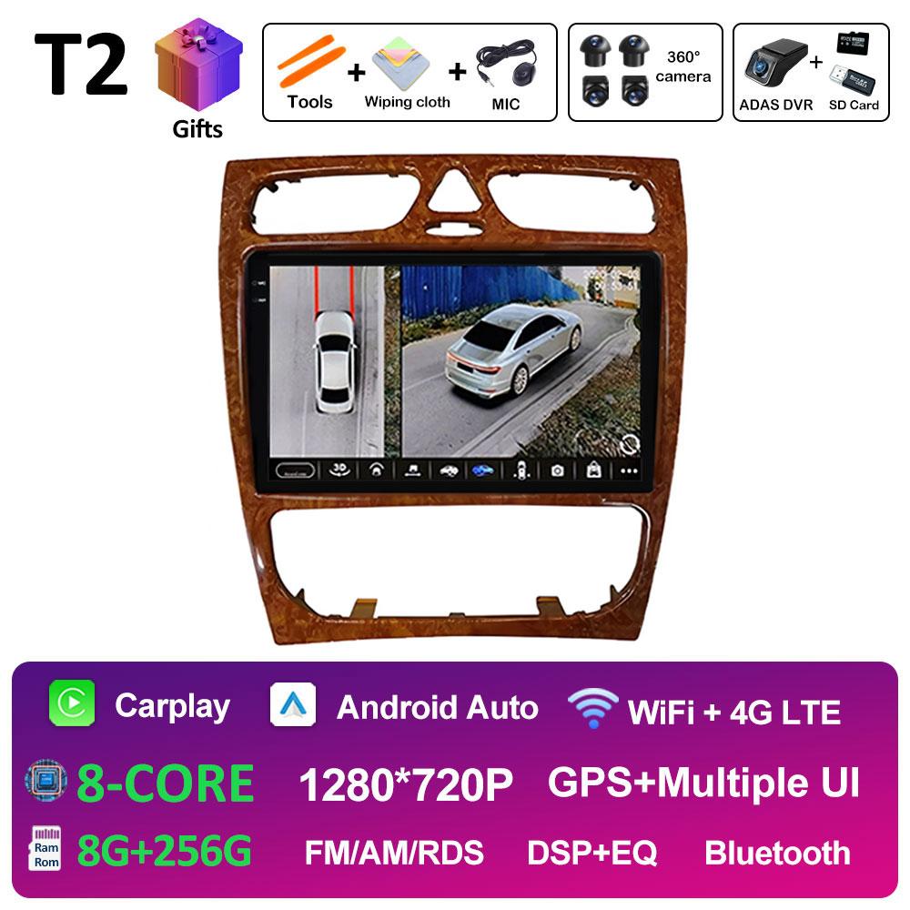 For Mercedes Benz C Class W203 C200 C320 C350 CLK W209 2002 - 2005 DSP Stereo Wireless Carplay Car Video Player WIFI Head Unit