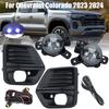 LED Front Bumper Fog Light Lamps W/ Cover & Wiring For Chevy Colorado 2023 2024