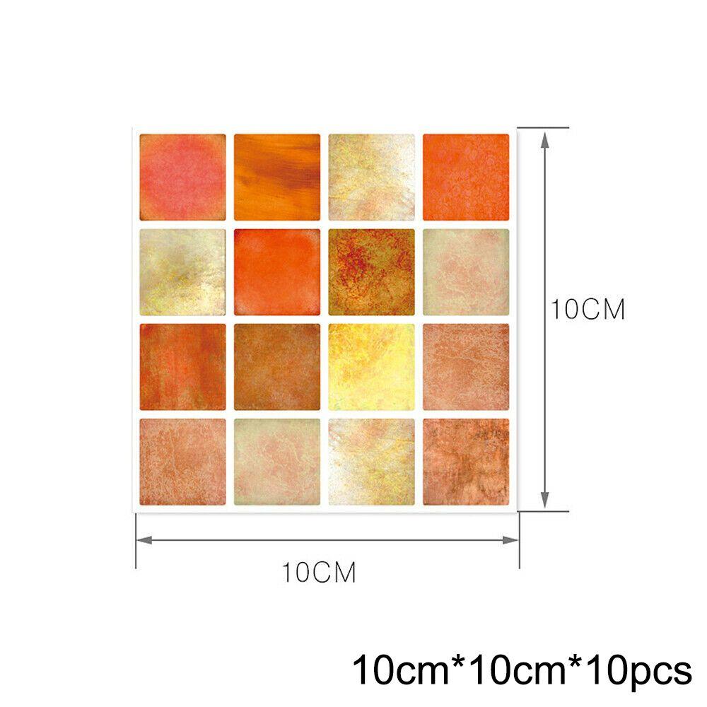 Kitchen Fashion Mosaic Self-adhesive Removable Tile Stickers Wallpaper Wall Stickers DIY Home Decor