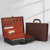 PU Leather Document Storage Box Handheld Key Toolbox Leisure Room Delivery Box  Women Men