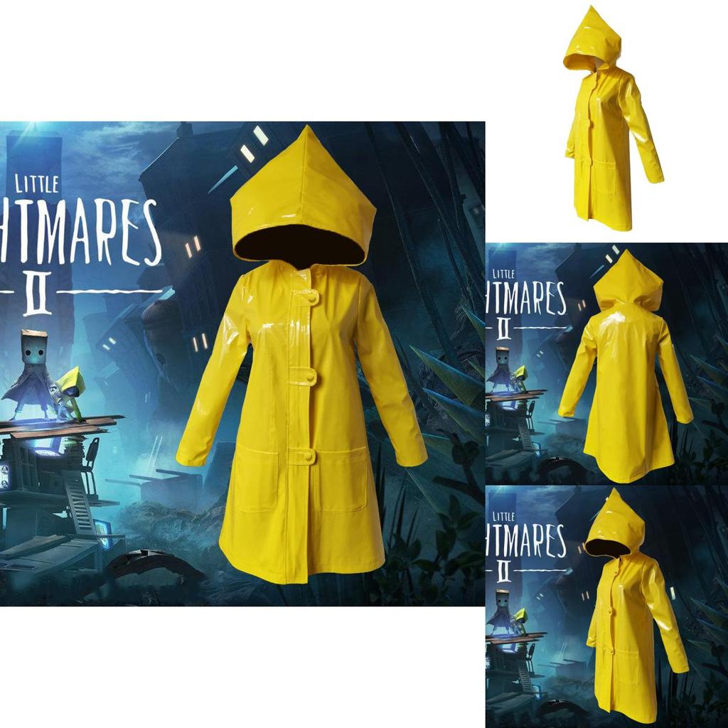 Высококачественный водонепроницаемый костюм для косплея Little Nightmares 2 Six Желтый дождевик