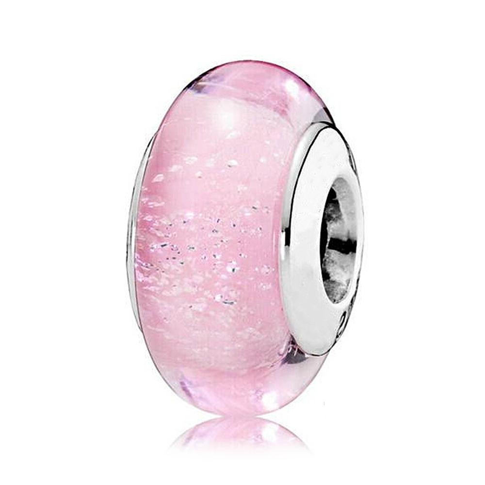 Медные Шармы из Муранского Стекла Подходят для Оригинальных Браслетов Круглые Шармы из Муранского Стекла Бусины Сделай Сам Женские Ювелирные Изделия Подарки для Женщин