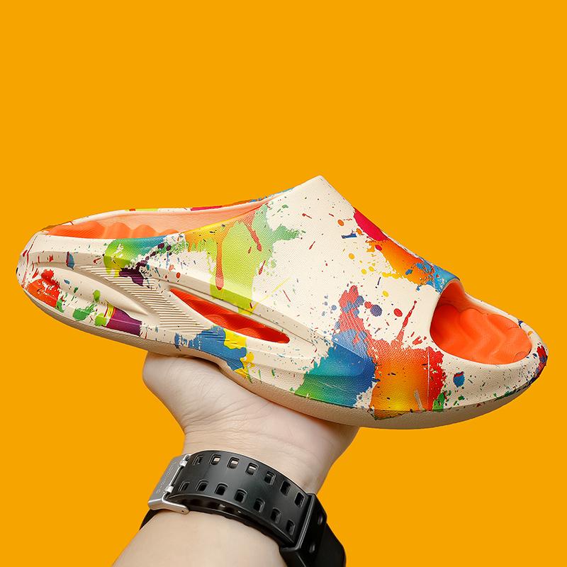 Летние нескользящие износостойкие дышащие повседневные сандалии и тапочки Модные легкие тапочки из ЭВА Пляжная обувь