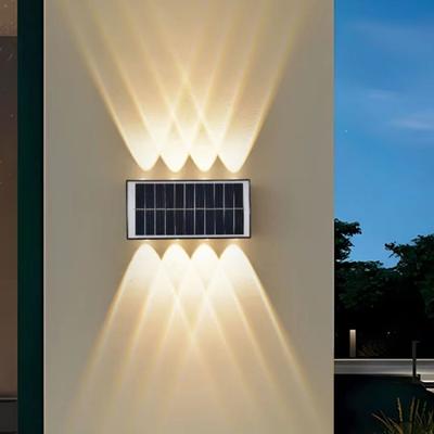 Теплый/Белый/RGB Свет Солнечный Настенный Светильник IP65 Водонепроницаемый Автоматическое Наружное Освещение Двор