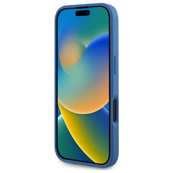 Guess Guhmp16Sp4Ropemcb Iphone 16 6.1   Niebieski/Blue Hardcase 4G Flowers Print Magsafe