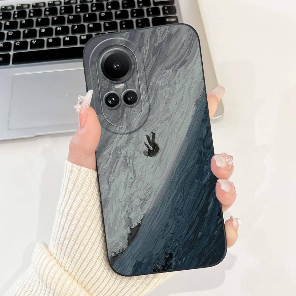 Чехол для OPPO Reno 10 CPH2531 Reno10 5G Чехол Модный Цветок Ромашки Защита Камеры Мягкий Чехол Для OPPO Reno 10 Pro CPH2525 Coque