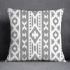 Gray Low White Flower Pattern Home Decoration Pillowcase Square Pillowcase Home Office Decoration Cushion Cover