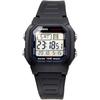 Casio Стандартные цифровые мужские часы W-800H-1AV Черные Водонепроницаемые Легкий дизайн