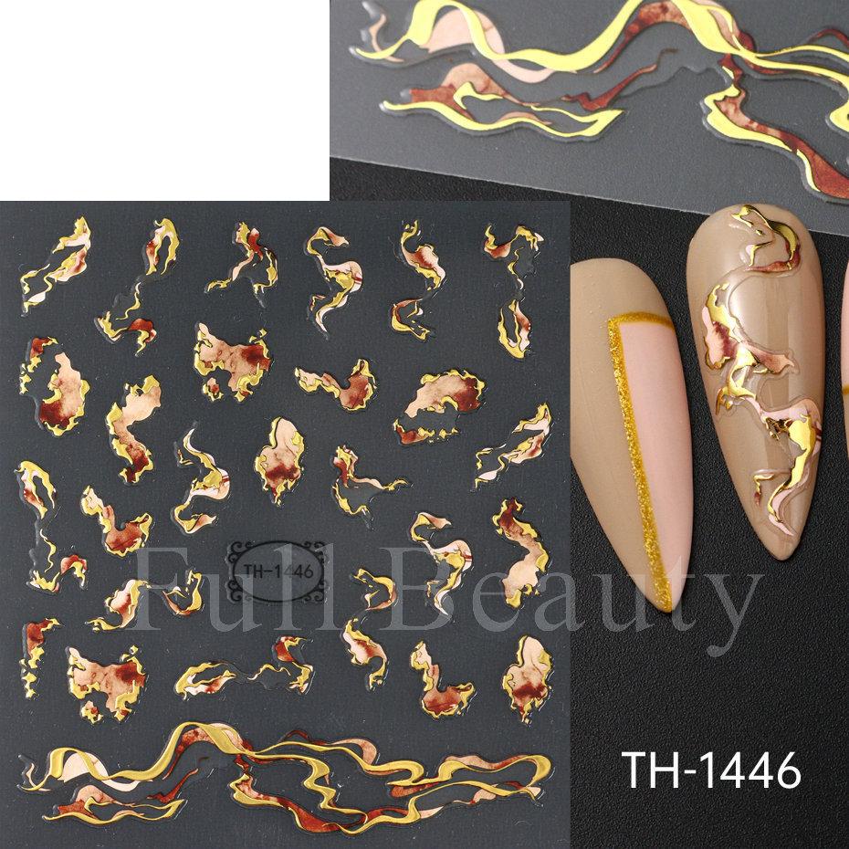 Nail Art Sticker, European And American Style Snake Year Cartoon Snake Pattern Small Spirit Snake Thin Tough Adhesive Nail Sticker