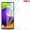 Tempered Glass for Samsung A52 5G (6.5 ") Pack of 4 High-Resistance Anti-Scratch Screen Films