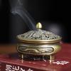 Благовонница из сплава «Дракон и Феникс, благоприятное облако»: Треножник для ароматерапии в помещении и подставка для спиральных благовоний