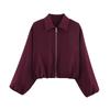 Womens Street Fashion Puffer Zip Jacket CasualWomens Lapellapel3D PatternWomens